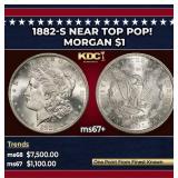 1882-s Morgan Dollar Near Top Pop! $1 ms67+ SEGS