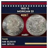1921-s Morgan Dollar $1 ms65+ SEGS