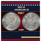 1921-d Morgan Dollar $1 Grades ms62+