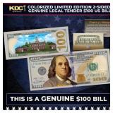 Colorized Limited Edition 2-Sided Genuine Legal Te