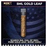 Scarce 5ml Vial of 100% Pure Gold Leaf. Wow! Cool!