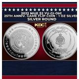2022 Niue $2 Yu-Gi-Oh! 25th Anniv. Game Flip Coin