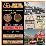 Lincoln Wheat Cent 1c Mixed Roll Orig Brandt McDon