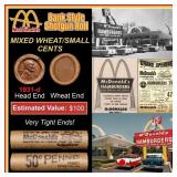 Lincoln Wheat Cent 1c Mixed Roll Orig Brandt McDon