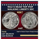 1942-s Walking Liberty Half Dollar Near Top Pop 50