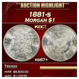 1881-s Morgan Dollar $1 ms67+ SEGS