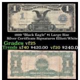 1899 $1 large size Silver Certificate "Black Eagle