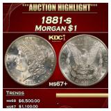1881-s Morgan Dollar $1 ms67+ SEGS