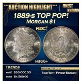 1889-s Morgan Dollar TOP POP! $1 ms66+ SEGS