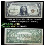 1935A $1 Silver Certificate Hawaii WWII Emergency