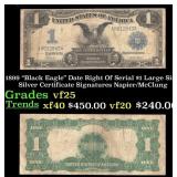 1899 $1 large size Silver Certificate "Black Eagle