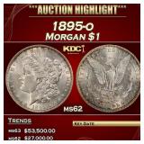 1895-o Morgan Dollar $1 ms62 USCG