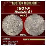 1901-p Morgan Dollar $1 ms62 USCG