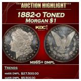 1882-o Morgan Dollar Toned $1 ms65+ dmpl SEGS