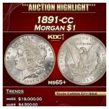 1891-cc Morgan Dollar $1 ms65+ SEGS