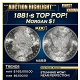 1881-s Morgan Dollar TOP POP! $1 ms69 SEGS
