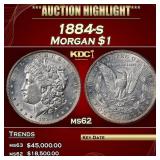 1884-s Morgan Dollar $1 ms62 USCG