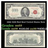 1966 $100 Red Seal United States Note Grades Selec