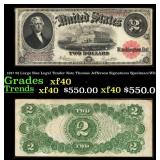 1917 $2 Large Size Legal Tender Note Thomas Jeffer
