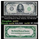 1934 $1000 Green Seal Federal Reserve Note Preside