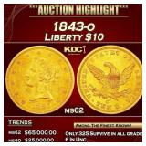 1901-p Gold Liberty Eagle Near Top Pop! $10 ms66+