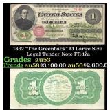 1862 $1 Large Size Legal Tender Note "The Greenbac