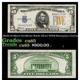 1934A $5 Silver Certificate North Africa WWII Emer
