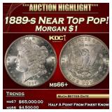 1889-s Morgan Dollar Near Top Pop! $1 ms66+ SEGS