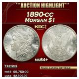 1890-cc Morgan Dollar $1 ms64+ SEGS