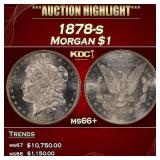 1878-s Morgan Dollar $1 ms66+ SEGS