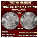 1882-cc Morgan Dollar Near Top Pop $1 ms67+ SEGS