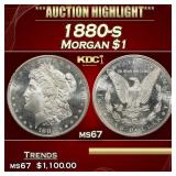 1880-s Morgan Dollar $1 ms67 SEGS