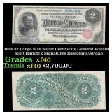1886 $2 Large Size Silver Certificate General Winf