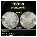 1881-s Morgan Dollar $1 ms67+ SEGS