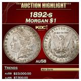 1892-s Morgan Dollar $1 au58 SEGS