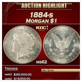 1884-s Morgan Dollar $1 ms62 USCG