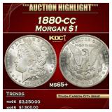 1880-cc Morgan Dollar $1 ms65+ SEGS