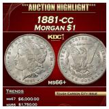 1881-cc Morgan Dollar $1 ms66+ SEGS