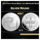 Coca-Cola Polar Bear 1 oz .999 Silver Round Round