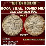 1937-d Oregon Trail Old Commem Half Dollar Toned N