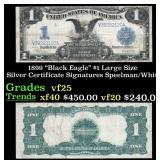 1899 $1 large size Silver Certificate "Black Eagle