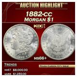 1882-cc Morgan Dollar $1 ms66+ SEGS