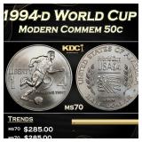 1994-d World Cup Modern Commem Half Dollar 50c ms7