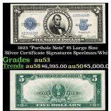 1923 $5 Large Size Silver Certificate "Porthole No
