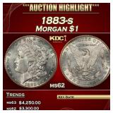 1883-s Morgan Dollar $1 ms62 USCG