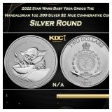 2022 Star Wars Baby Yoda Grogu The Mandalorian 1oz