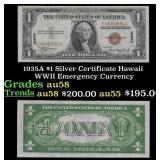 1935A $1 Silver Certificate Hawaii WWII Emergency