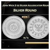 John Wick 2 oz Silver Adjudicator Round Round