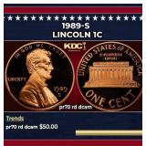 1989-s Proof Lincoln Cent 1c pr70 rd dcam SEGS