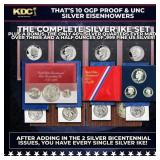1971-1976 THE COMPLETE SILVER IKE SET Over 3.5 oz